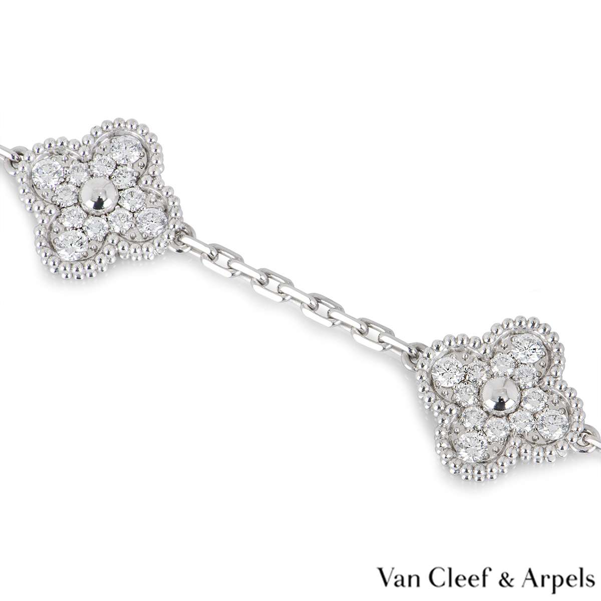 Van Cleef & Arpels Vintage Alhambra Diamond Bracelet – Opulent